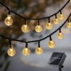 Honbuty® Solar String Lights Outdoor Waterproof IP65 9.3 Feet Patio Honbuty® Solar String Lights Outdoor Waterproof IP65 9.3 Feet Patio Lights with 20 LED Crystal Globe Hanging Light for Backyard Porch Balcony Party Decor, Wedding,Party,Camping