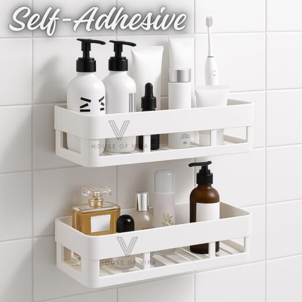 House-of-vipa-Bathroom-Shelf-Without-Drill-Adhesive-Bathroom-Organizer-Wall-Shelf-2-Shelves-2-Soap-Dish-Waterproof-Rust-Free-Bathroom-Rack-for-Kitchen-Washbasin.jpg House of vipa Bathroom Shelf Without Drill | Adhesive Bathroom Organizer Wall Shelf | 2 Shelves + 2 Soap Dish | Waterproof Rust-Free Bathroom Rack for Kitchen & Washbasin