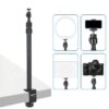 Jmary MT49 Light Stand Tabletop C Clamp Desk Mount Table Stand Table Tripod for Camera, Ring Light, Streaming, Photo Video Shooting