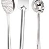 Kanshita's Rasoiware Stainless Steel 3-Piece Cooking Spoons Set – Includes Kanshita's Rasoiware Stainless Steel 3-Piece Cooking Spoons Set – Includes Ladle, Turner & Skimmer | Essential Kitchen Utensil Set for Home Cooking
