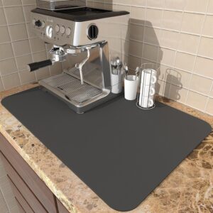 Kitchen Dish Drying Mat – Large, Non-Slip, Water Absorbent, Quick Drying Mat for Dishes, Glasses & Utensils(60X40)