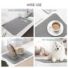 Kitchen Dish Drying Mat – Large, Non-Slip, Water Absorbent, Quick Drying Mat for Dishes, Glasses & Utensils(60X40)