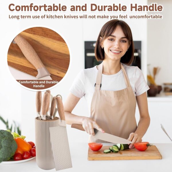 Kitchen-Knife-Set-with-Block-6-Pieces-Stainless-Steel-Blades-Wooden-Finish-Handle-Includes-Chef-Utility-Knife-Cleaver-Paring-Knife-Kitchen-Scissors.jpg Kitchen Knife Set with Block, 6 Pieces, Stainless Steel Blades, Wooden Finish Handle, Includes Chef, Utility Knife, Cleaver, Paring Knife, Kitchen Scissors