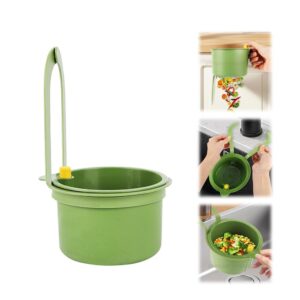 Kitchen Sink Drain Basket, Faucet Hanging Strainer, Sink Strainer Basket, Press Automatic Dumping Kitchen Draining Basket, Drain Shelf Sink Storage Holder for Home Kitchen (Multicolour)