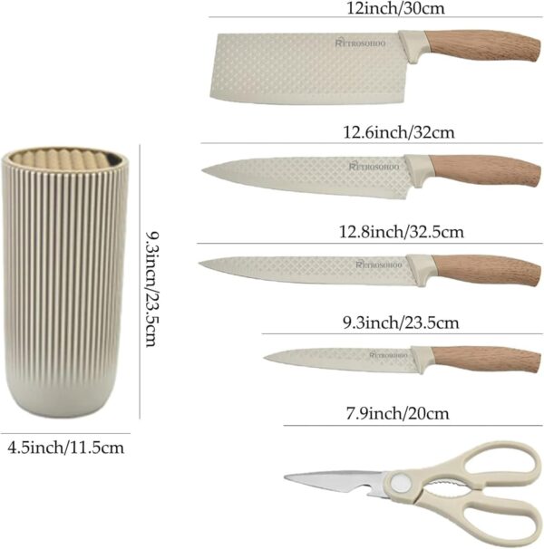 Knife-Set-for-Kitchen-with-Stand6-Pcs-Kitchen-Knives-Set4-Knives-1-Scissor-1-Stand-High-Carbon-Stainless-Steel-Khaki.jpg Knife Set for Kitchen with Stand,6 Pcs Kitchen Knives Set,4 Knives, 1 Scissor, 1 Stand, High Carbon Stainless Steel (Khaki)