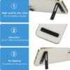 KolorFish Ultra Thin Mobile Phone Holder, Adjustable Angle Mini Alloy Kickstand Portable Phone Stand Foldable Horizontal/Vertical Desk Stand Holder (Black)
