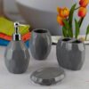 Kookee-Ceramic-Bathroom-Set-–-Stylish-4-Piece-Bath-Accessories-Kit-with-Soap-Dispenser-Toothbrush-Holder-Tumbler-Soap-Dish-–-Modern-Designer-Decor-for-Home-Guest-Bathrooms-Grey-8105.jpg Kookee Ceramic Bathroom Set – Stylish 4 Piece Bath Accessories Kit with Soap Dispenser, Toothbrush Holder, Tumbler & Soap Dish – Modern & Designer Decor for Home & Guest Bathrooms, Grey (8105)