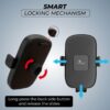 Kratos Grip X3 Premium Mobile Holder for Car with Back Button Unlocking Mechanism, Strong Suction Cup, 360° Rotatable,Car Mobile Holder for Wildshield and Dashboard, Compatible with 4 to 7" Smartphone