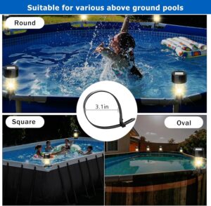 Kridix Solar Pathway Lights 6 Pack, Color Changing LED Outdoor, Waterproof Lawn Christmas Garden Decor Patio Lawn Landscape