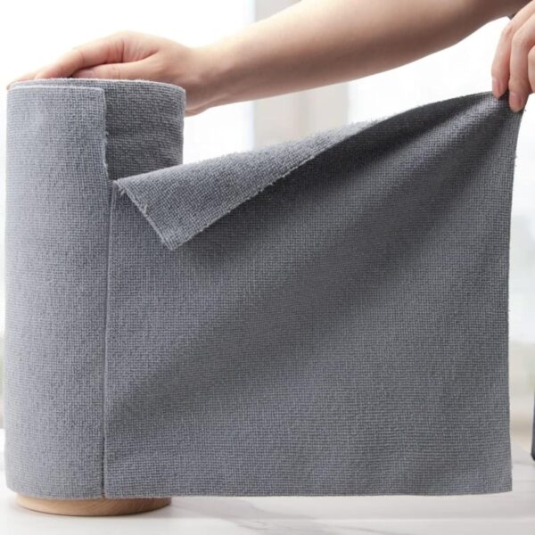 LINEAR Microfiber Cleaning Cloth Roll | Kitchen Towel Roll | LINEAR Microfiber Cleaning Cloth Roll | Kitchen Towel Roll | Cleaning Towels - Reusable and Washable Cloths for Kitchen, Washable and Reusable (20- Pack) 25 x 26 Cms (Pack of-1)