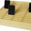 Large Capacity Solid Wooden Mobile Phone Display Stand & Storage Organizer for Retail Shop Counter, Available in 24 & 48 Slot Variants (Large – 48 Mobile Capacity)