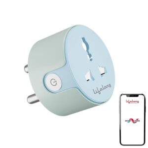 Lifelong Electronics 10A WiFi Smart Power Plug for Home Automation Lifelong Electronics 10A WiFi Smart Power Plug for Home Automation | With App Control, Timer, Voice Control, Scheduling | Smart Plugs Gadget | Electrical Switch Socket | Compatible with Alexa & Google
