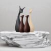 Lucky-Deer-Family-Set-Family-of-Four-Statues-Matte-Finish-Ceramic-Sculptures-Home-Decoration-Figurine-Accessories-Pack-of-4-Black-Beige-Brown.jpg Lucky Deer Family Set | Family of Four Statues Matte Finish Ceramic Sculptures | Home Decoration | Figurine Accessories Pack of 4 (Black, Beige & Brown)