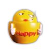 Lucky Miniature Figurines (Moving Head) for Enhance Luck,Desk Display for Lucky Miniature Figurines (Moving Head) for Enhance Luck,Desk Display for Office & Car Dashboard Decoration – Edition Premium Detailing (Happy Smoke Emoji)