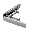 Midkart Universal Adjustable Foldable Thin Pocket Aluminum Tabletop Mobile Kickstand Compatible for Any Cellphone with Vertical and Horizontal Adjustable Angle, Silver