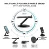 Mobile Holder Stand Adjustable 360° Rotating, Cell Phone Stand Perfect for Video Table Online Class Home Bed Flexible Charging Hand Bike Movie Office Gift Desktop Heavy Duty
