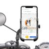 Mobile Phone Stand Holder for Scooty, Bikes and Compatible for Bike, Scooter Mirror Mount