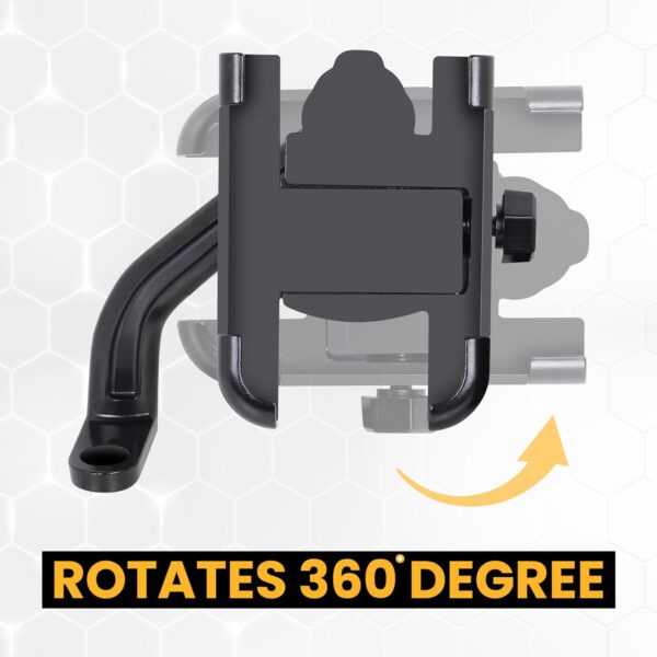 Mobile Phone Stand Holder for Scooty, Bikes and Compatible for Bike, Scooter Mirror Mount