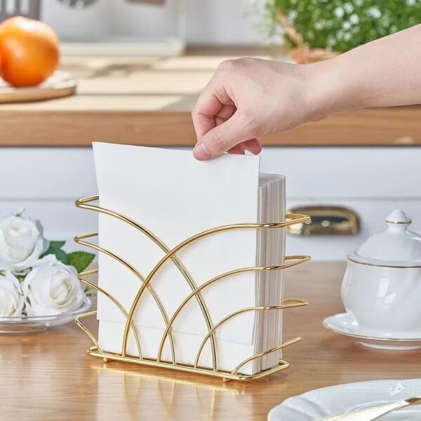 Modern-Napkin-Holder-for-Dining-Table-and-Kitchen-Tissue-Paper-Stand-for-Home-Decor-Restaurant-Dispenser-Organizer-Gold.jpg Modern Napkin Holder for Dining Table and Kitchen - Tissue Paper Stand for Home Décor, Restaurant, Dispenser Organizer (Gold)