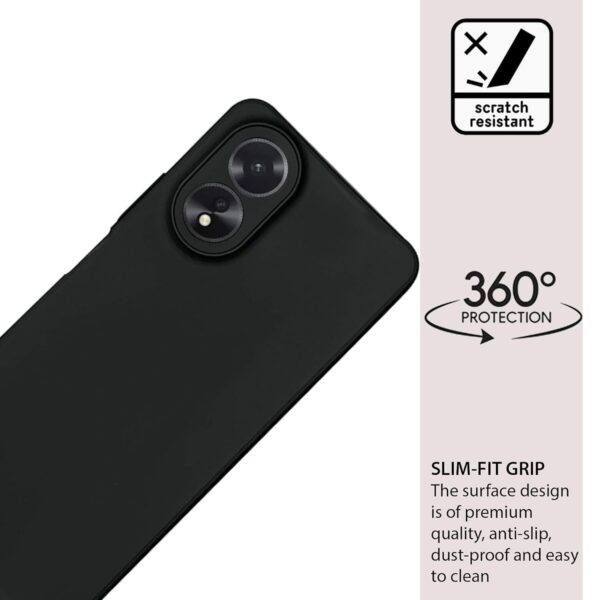 NIUKIN-Matte-Frosted-Soft-Back-Case-for-Oppo-A38-4G-Oppo-A18-4G-Shockproof-Scratchproof-Cover-Black.jpg NIUKIN Matte Frosted Soft Back Case for Oppo A38 4G / Oppo A18 4G | Shockproof Scratchproof Cover | Black