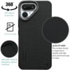 NIUKIN Super Frosted Shield Pro Soft Mobile Back Case for Tecno Pova Curve 2 5G | Shockproof Scratchproof Cover | Black