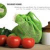Necavu 100% cotton set of 6 fridge bag | Eco-friendly natural vegetables bags for fridge storage & mesh net vegetable bag fridge | Multi-purpose Eco-friendly cotton mesh (Neem Green)