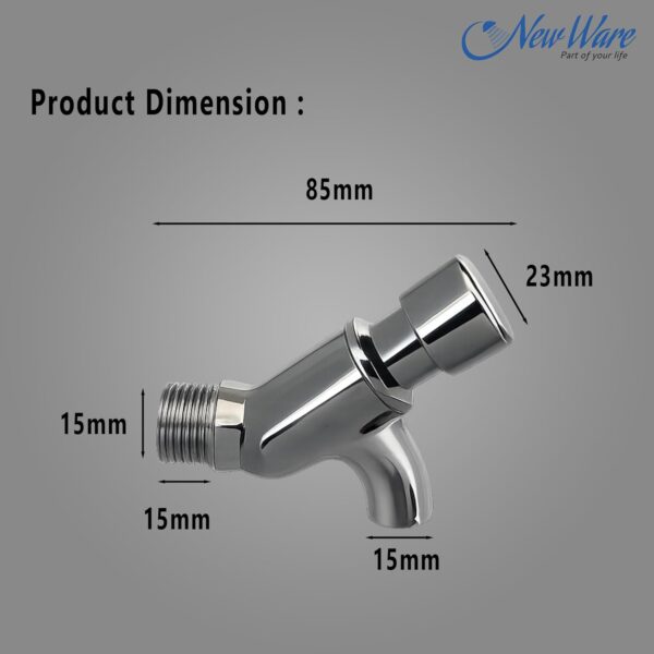 New-Ware-Water-Tap-Push-Cock-for-Bathroom-Accessories-Kitchen-Wash-Basin-Kitchen-Sink-PMTBrass-Bib-Tap-for-Wash-Basin-Chrome-FinishedSilver.jpg New Ware Water Tap Push Cock for Bathroom Accessories, Kitchen, Wash Basin, Kitchen Sink PMT/Brass Bib Tap for Wash Basin (Chrome Finished/Silver)