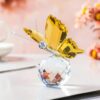 Nostrae by Ekhasa Crystal Butterfly Show Pieces for Home Decor Living Room Decorative Items | Glass Showpieces Gift Items for Decoration | Center Table Tv Showcase Office Desk Interior Figurines