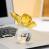 Nostrae by Ekhasa Crystal Butterfly Show Pieces for Home Decor Living Room Decorative Items | Glass Showpieces Gift Items for Decoration | Center Table Tv Showcase Office Desk Interior Figurines