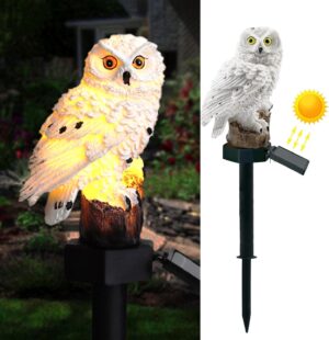 OWL Garden Solar Lights Outdoor OWL LED Waterproof Garden Stake OWL Garden Solar Lights Outdoor OWL LED Waterproof Garden Stake Lights, Lawn Lamp Light for Garden, Balcony, Patio, Yard Landscape Lighting