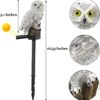 OWL Garden Solar Lights Outdoor OWL LED Waterproof Garden Stake Lights, Lawn Lamp Light for Garden, Balcony, Patio, Yard Landscape Lighting