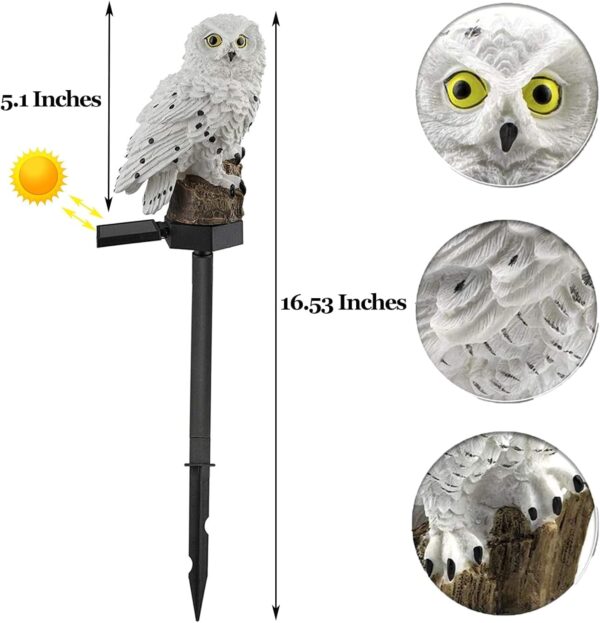OWL Garden Solar Lights Outdoor OWL LED Waterproof Garden Stake Lights, Lawn Lamp Light for Garden, Balcony, Patio, Yard Landscape Lighting