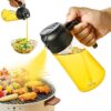 Oil Dispenser Bottle, Oil Spray Bottle for Cooking, Oil Sprayer for Air Fryer, Oil and Vinegar Pourer and sprayer bottle, Kitchen Oil Bottle | 500ml (Multicolor)