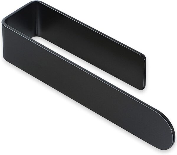 OrganizeMee (Self Adhesive) Napkin & Towel Holder for Hand Basin Towels, Washbasin Bathroom Hanger, Kitchen Sink Napkin Holder Accessories Rack Without Drilling Cloth Hangers (Black)