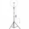 Osaka® 14Inch Professional LED Ring Light 15W Dimmable Extra Bright Lighting with 2 Color Modes for Photo Shoot Video Shoot Live Stream Makeup Compatible with iPhone & Android Smartphones.