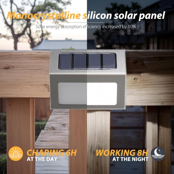 Otdair-Solar-Lights-for-Outside-12-Pack-Solar-Deck-Lights-Outdoor-Waterproof-Fence-Solar-Lights-for-Fence-Patio-Garden-Pathway-Cold-White-Light-with-Silver-Shell.jpg Otdair Solar Lights for Outside, 12 Pack Solar Deck Lights Outdoor, Waterproof Fence Solar Lights for Fence, Patio, Garden, Pathway, Cold White Light with Silver Shell