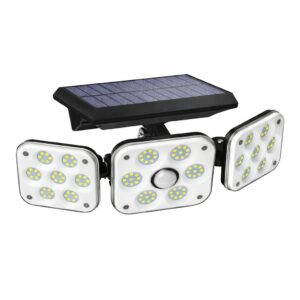 Outdoor Solar Light, Solar Light with Motion Sensor Ip65 Waterproof 138 Led Outdoor Solar Floodlight 3 Heads for Garden (1)