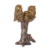 Owl Family Sitting on Tree Decorative Bird Showpieces Statue for Home Decor Living Room Bedroom Wall Shelf Table Top Decorative Item (Multicolour)