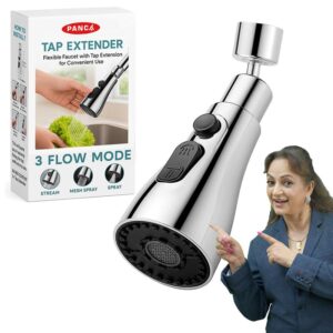 PANCA Tap Extender for Kitchen Sink | 360 Rotating Flexible Faucet Extension with 3 Spray Modes | Kitchen Accessories Items for Home, Wash Basin Tap, Water Tap Filter, Kitchen Tools & Gadgets