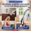 PANCA Tap Extender for Kitchen Sink | 360 Rotating Flexible Faucet Extension with 3 Spray Modes | Kitchen Accessories Items for Home, Wash Basin Tap, Water Tap Filter, Kitchen Tools & Gadgets