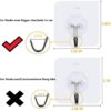PVC Wall Hooks for Bathroom Accessories Without Drill, Pack of 30, Transparent