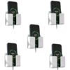 Pack of 5 Wall Mounted Mobile Holder Storage Case for Remote Wall Mounted Mobile Stand/Multi Purpose Stand with Hole for Phone Charging (White)