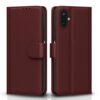 Pikkme Flip Cover for Samsung Galaxy F06 5G / M06 5G Leather Finish | Inside TPU with Card Pockets | Wallet Stand and Shock Proof | Complete Protection Flip Case(Brown)
