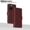 Pikkme Mi Redmi 10 Prime Flip Cover Leather Finish Wallet Back Case for Mi Redmi 10 Prime (Brown)