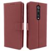 Pikkme Mi Redmi K20 / K20 Pro Flip Case Leather Finish | Inside TPU with Card Pockets | Wallet Stand and Shock Proof | Magnetic Closing | Complete Protection Flip Cover (Brown)