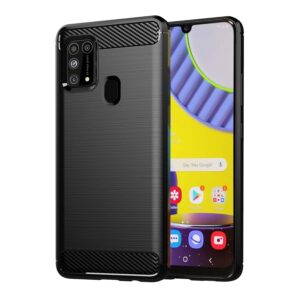 Pikkme Samsung Galaxy M31 / F41 / M31 Prime Back Pikkme Samsung Galaxy M31 / F41 / M31 Prime Back Cover |Hybrid Shock Proof | Matte Soft Silicon Flexible | Back Case for Samsung Galaxy M31 / F41 / M31 Prime (Black)