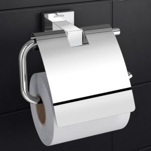 Plantex 304 Grade Stainless Steel Tissue Paper Holder/Toilet Paper Roll Holder/Toilet Paper Holder for Bathroom Accessories - Splash (Chrome)