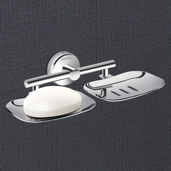 Plantex Galaxy 304 Grade Stainless Steel Bathroom Soap Holder for Bathroom/Soap Stand/Soap Dish for Bathroom Accessories (Chrome)