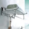 Plantex Stainless Steel Towel Holder in Bathroom/Cloth Hanger for Wall/Towel Plantex Stainless Steel Towel Holder in Bathroom/Cloth Hanger for Wall/Towel Rack/Bathroom Accessories (18 Inch - Chrome)