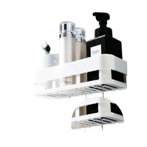 Plastic Bathroom Storage Rack,Shelf Organizer,Wall Mounted Shelf,Bathroom Hardware&Accessories Set for Plastic Bathroom Storage Rack,Shelf Organizer,Wall Mounted Shelf,Bathroom Hardware&Accessories Set for Home,Basin,Kitchen Multipurpose Holder Self Stand (1)